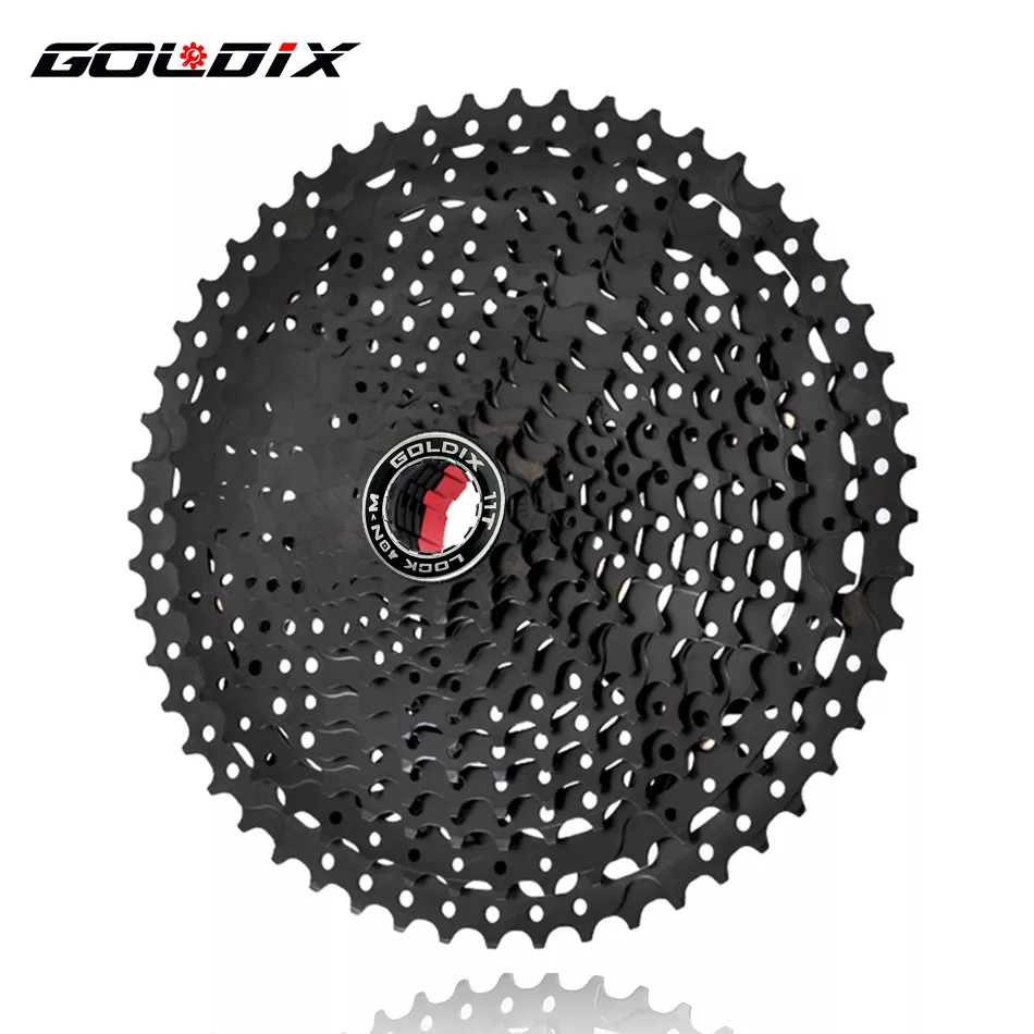 GOLDIX 블랙 MTB 카세트, 시마노용 자전거 프리휠 스프로킷, 8, 9, 10, 11/12 속도, 40, 42, 46, 50T, K7, 8, 9, 10, 11, 12V SRAM